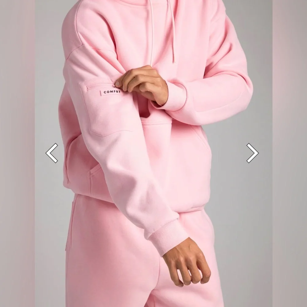 Comfrt Petal Pink Airplane Mode Hoodie and Joggers - Picture 3 of 10